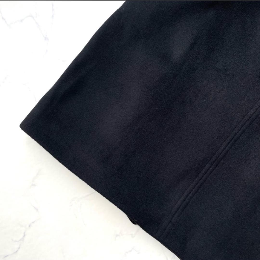 シップスエニィ 25AW バルマカーン コクーンコート ロング ウール ブラック