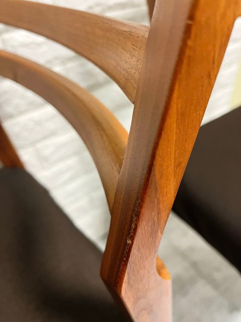 筑波産商　ダイニングチェア　2脚　椅子カバー付き