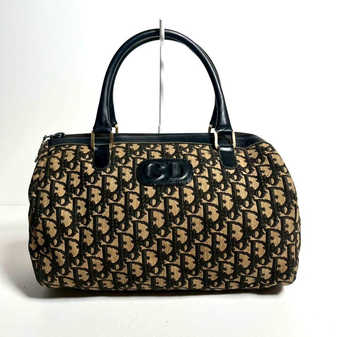 【極美品✨】ディオール　ミニボストンバッグ　ハンドバッグ　トロッター　CDロゴ