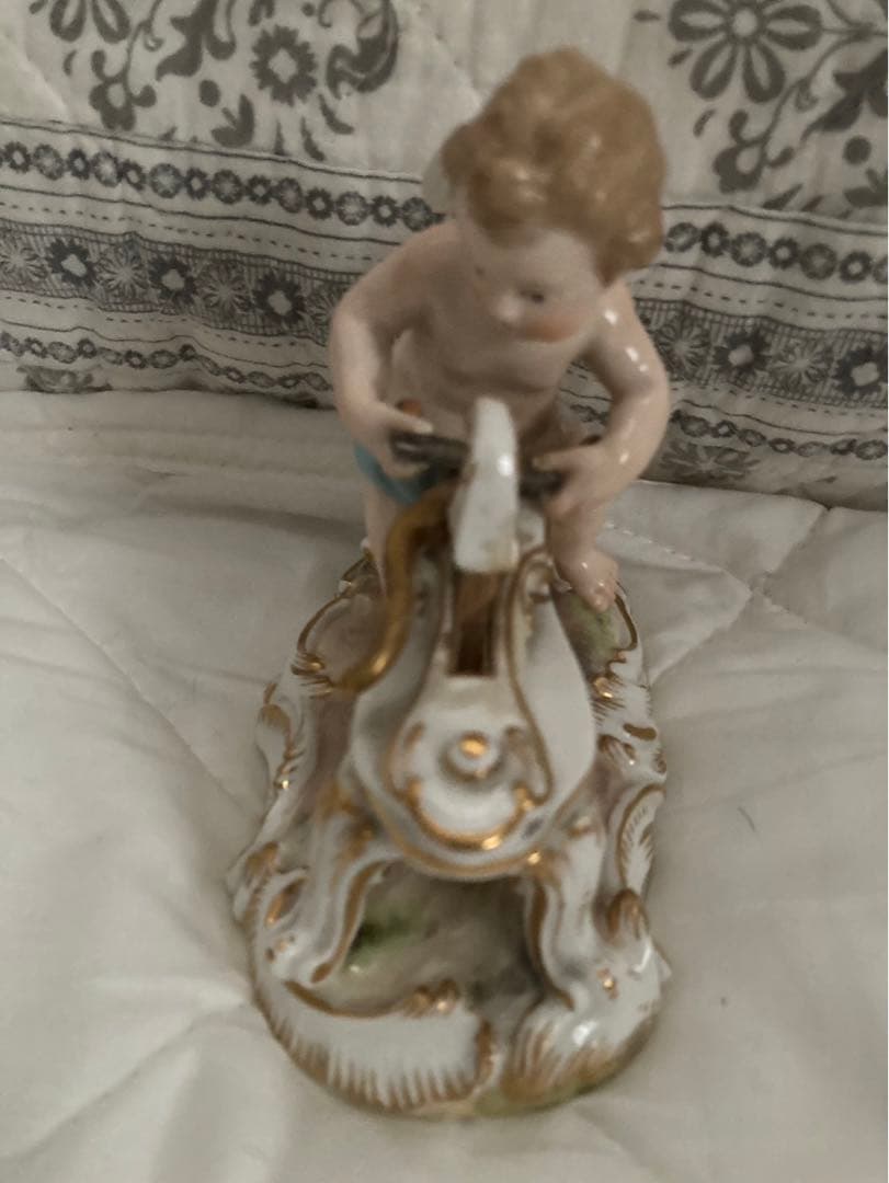 アンティークマイセン　古マイセン人形