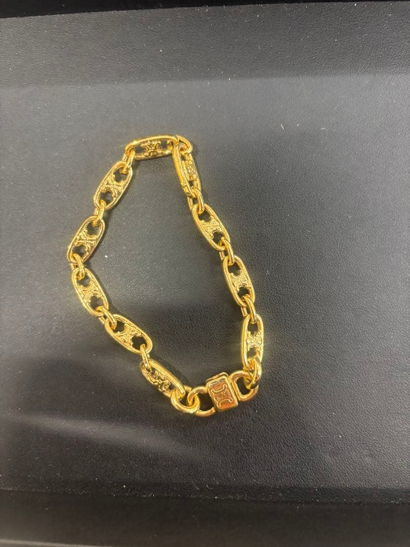 CELINE セリーヌ　ゴールドチェーン　ブレスレット