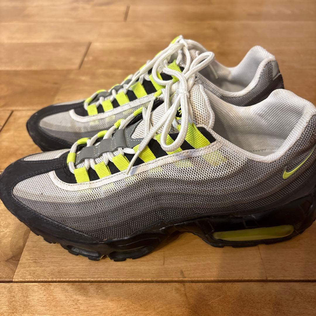 値下　NIKE エアマックス95プレミアムテープ 26cm イエローグラデ鑑定付