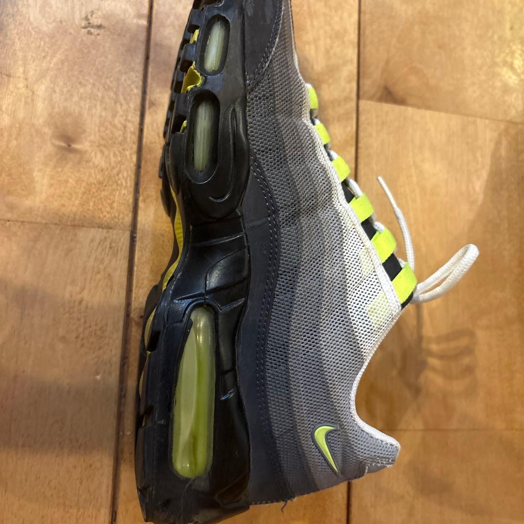 値下　NIKE エアマックス95プレミアムテープ 26cm イエローグラデ鑑定付