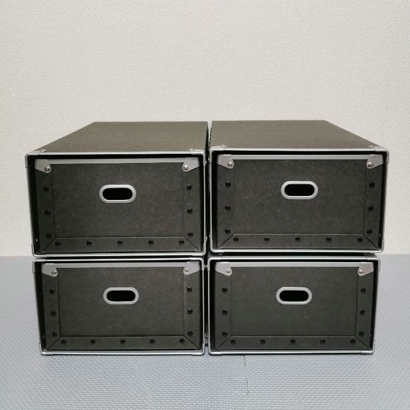 【廃盤】MUJI (無印良品)　硬質パルプケース×4