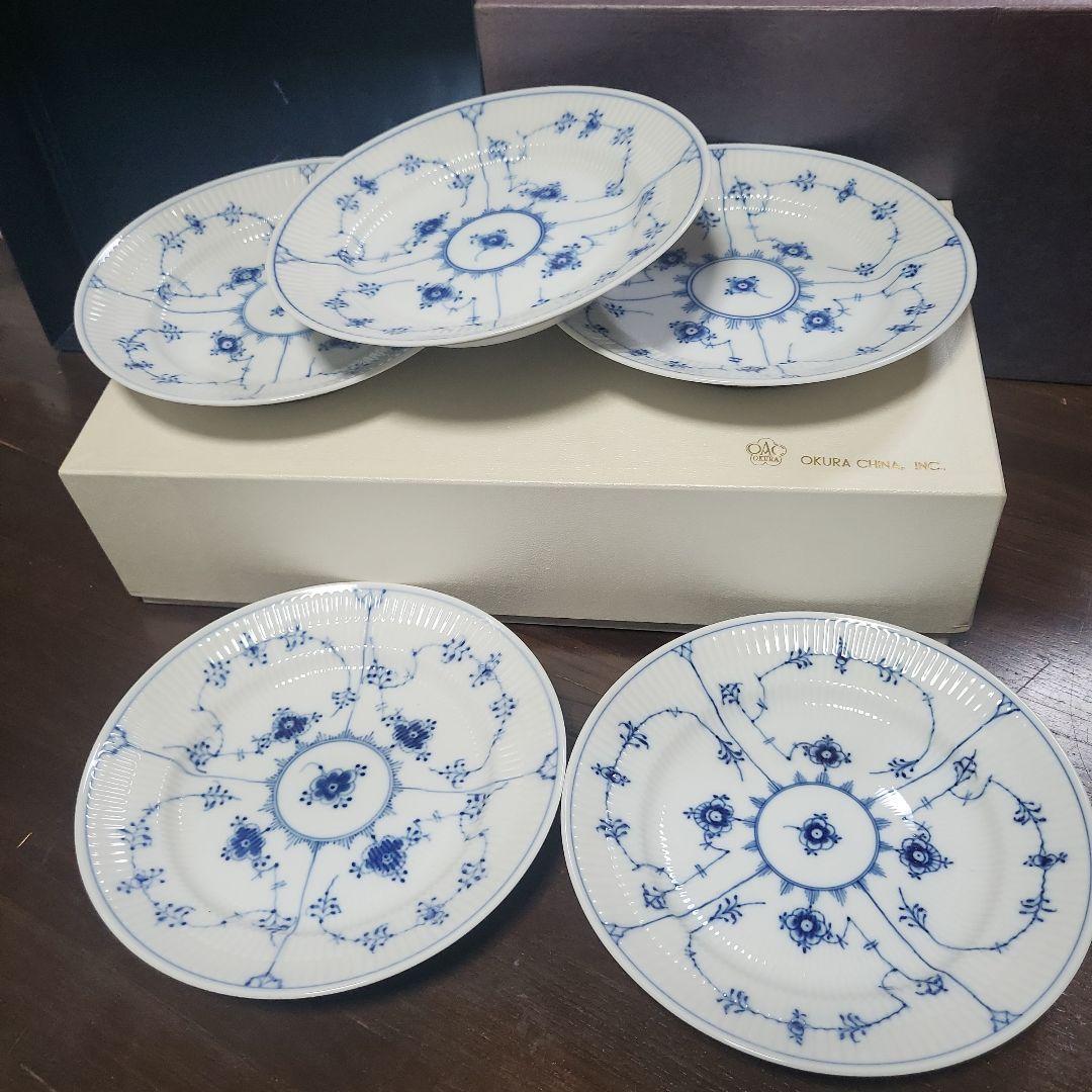 ロイヤルコペンハーゲン　ブルーレース　皿　5枚セット