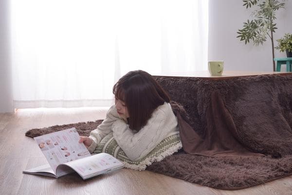 おしゃれ ふかふか 触り心地いい かわいい 暖かい 正方形 こたつ布団 ブラウン