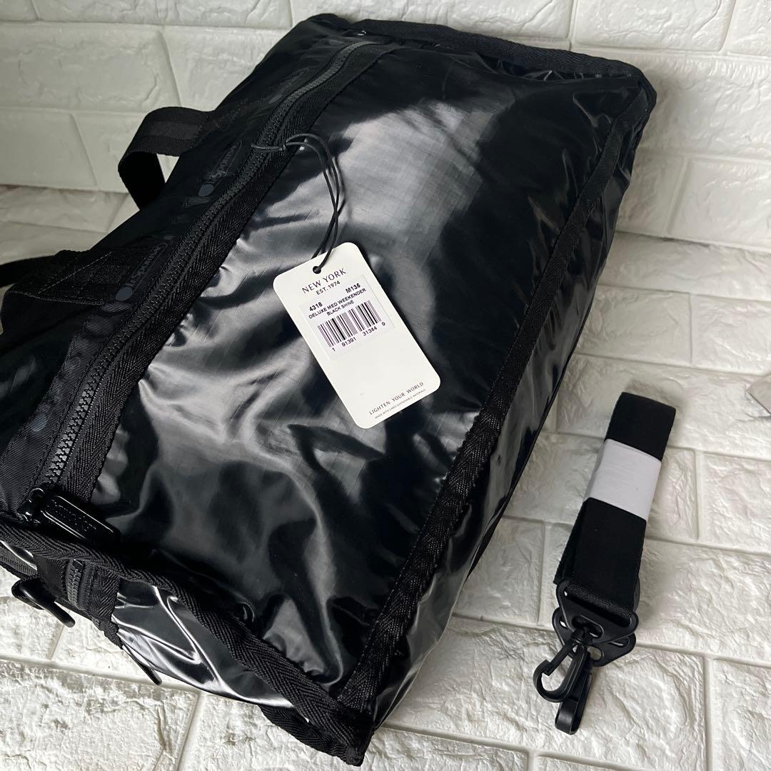 ほぼ新品 LeSportsac ブラック ボストンバッグレスポートサック