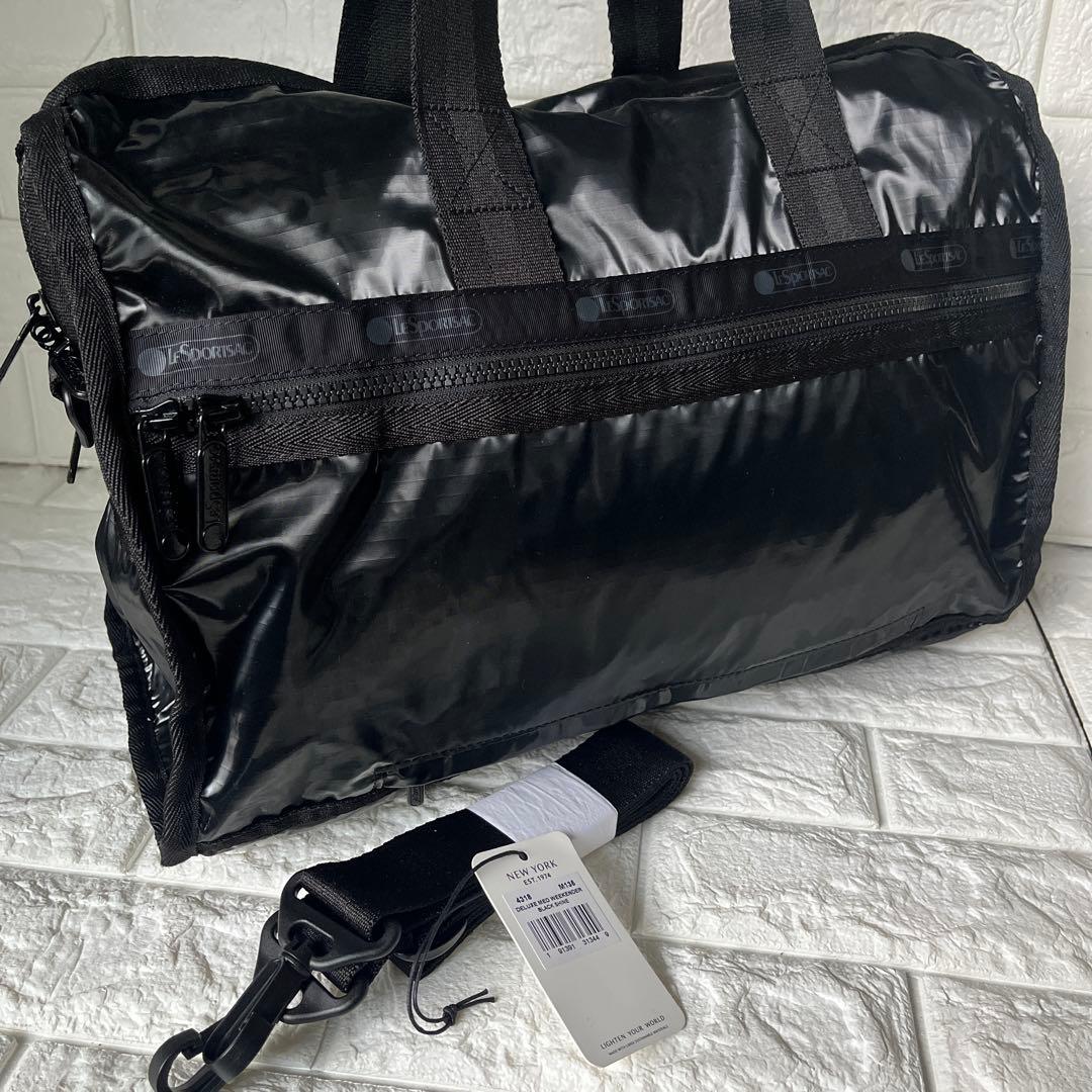 ほぼ新品 LeSportsac ブラック ボストンバッグレスポートサック