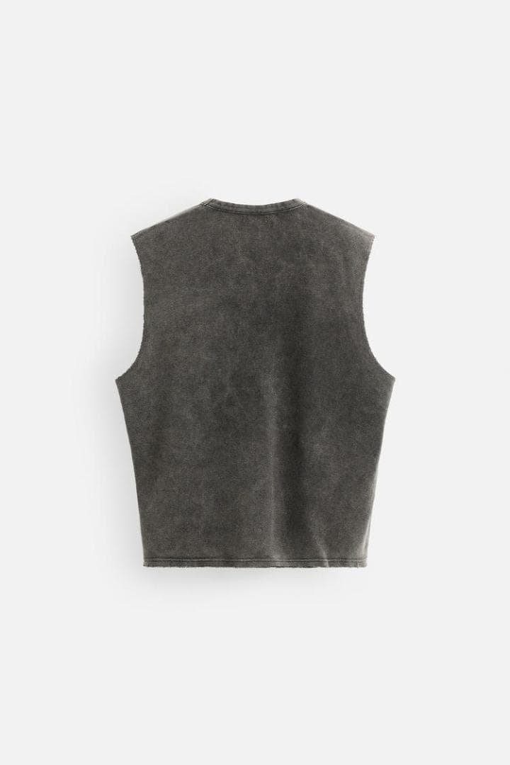 ZARA ザラ コントラストプリント ニットTシャツ Lサイズ 完売品