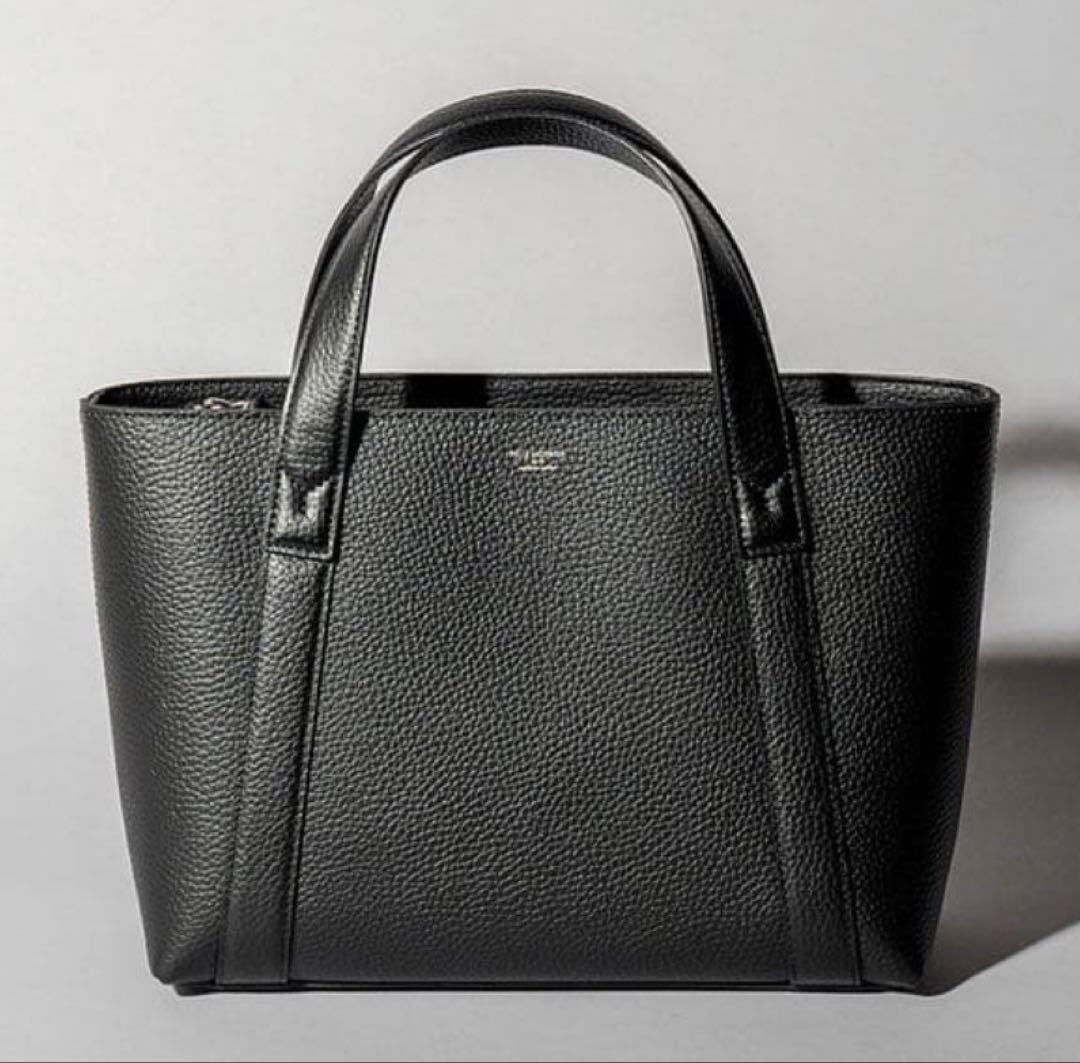 PELLE MORBIDA 黒 レザートートバッグ