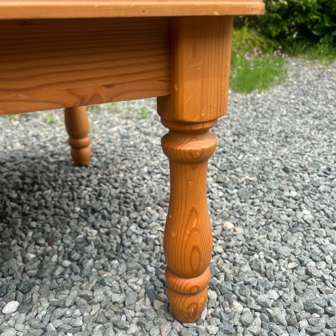パイン材 カントリー家具 ローテーブル センターテーブル ろくろ脚