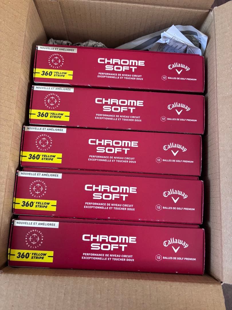Callaway ゴルフボール CHROME SOFT 24 5箱