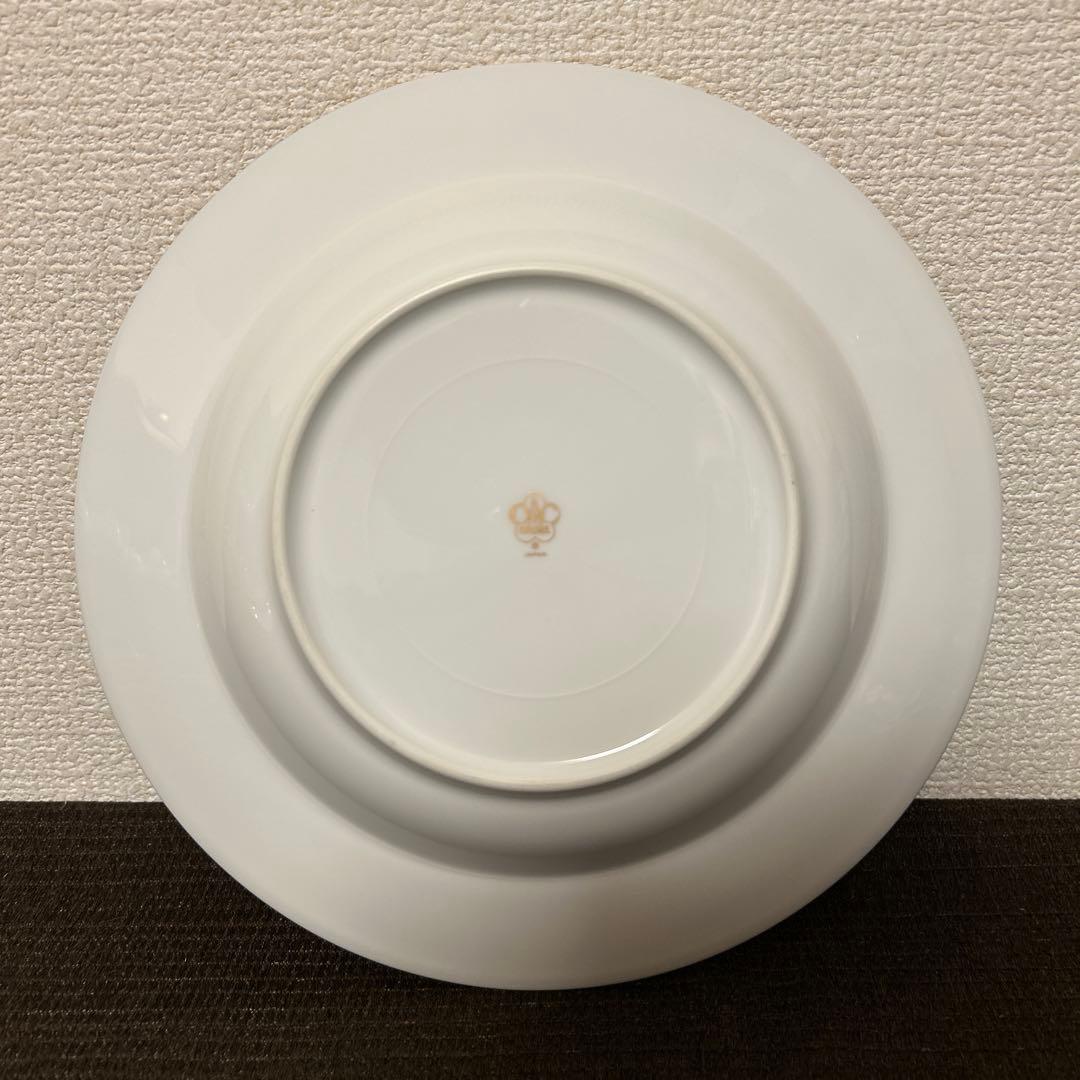 大倉陶園　ロイヤルブルー　瑠璃クラウンエンボス　スーププレート　ディナープレート
