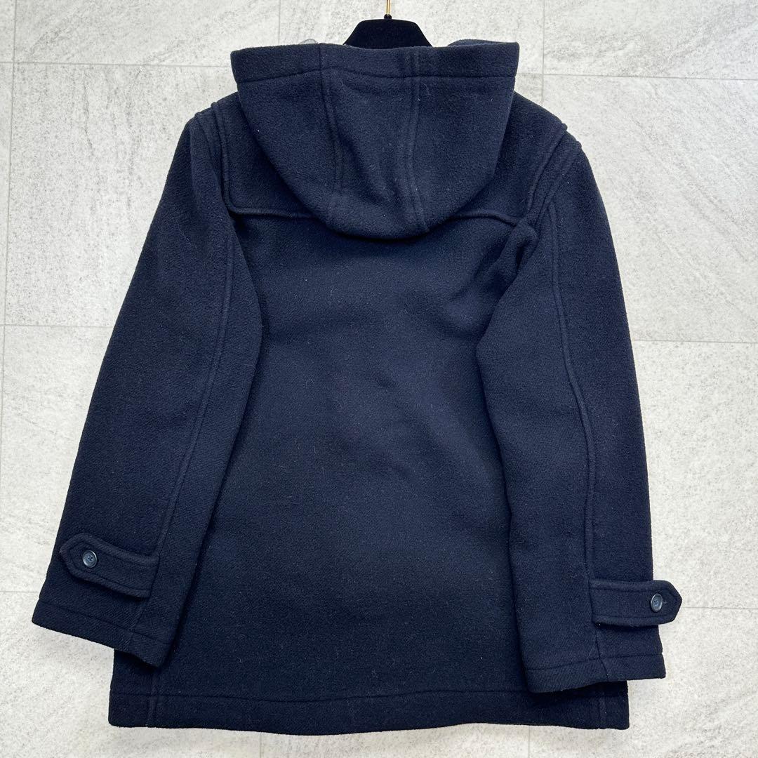 11号【EASTBOY】ダッフルコート 裏地チェック トグル フード 紺