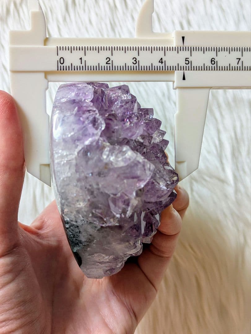 希少　☆アメジスト　ファントム　ハート☆　ジオード　天然石