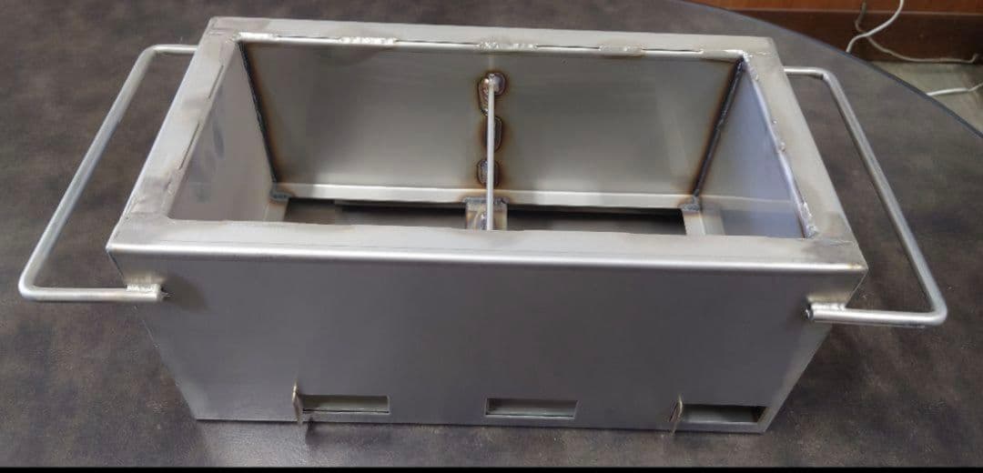 手作りステンレス バーベキューコンロ