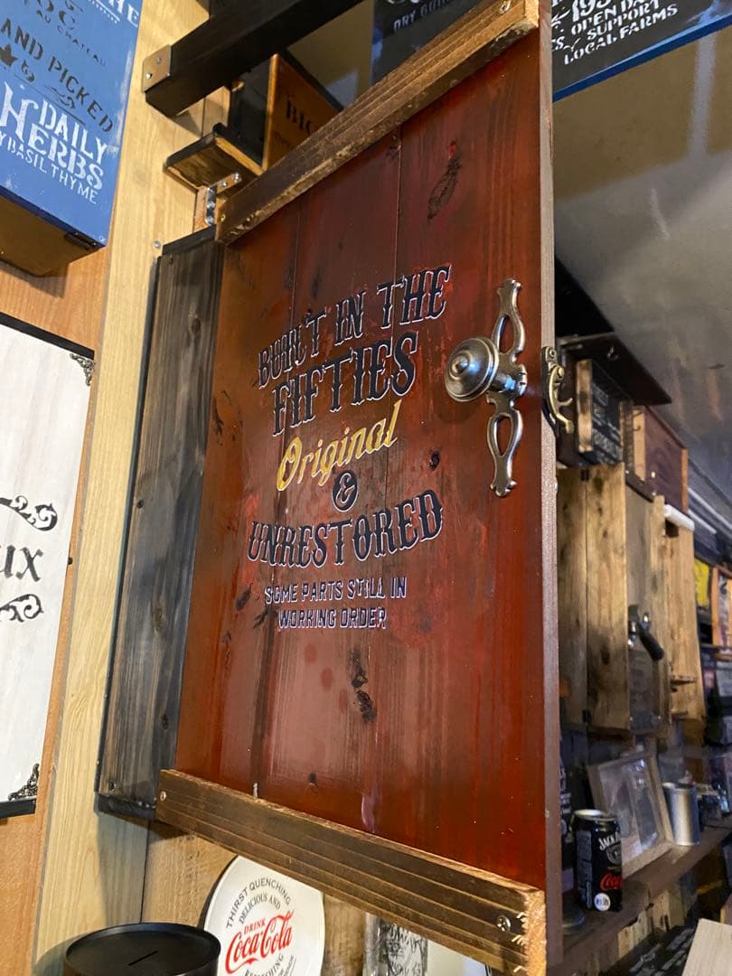 壁掛け収納　小物入れ　アメリカン　インダストリアル