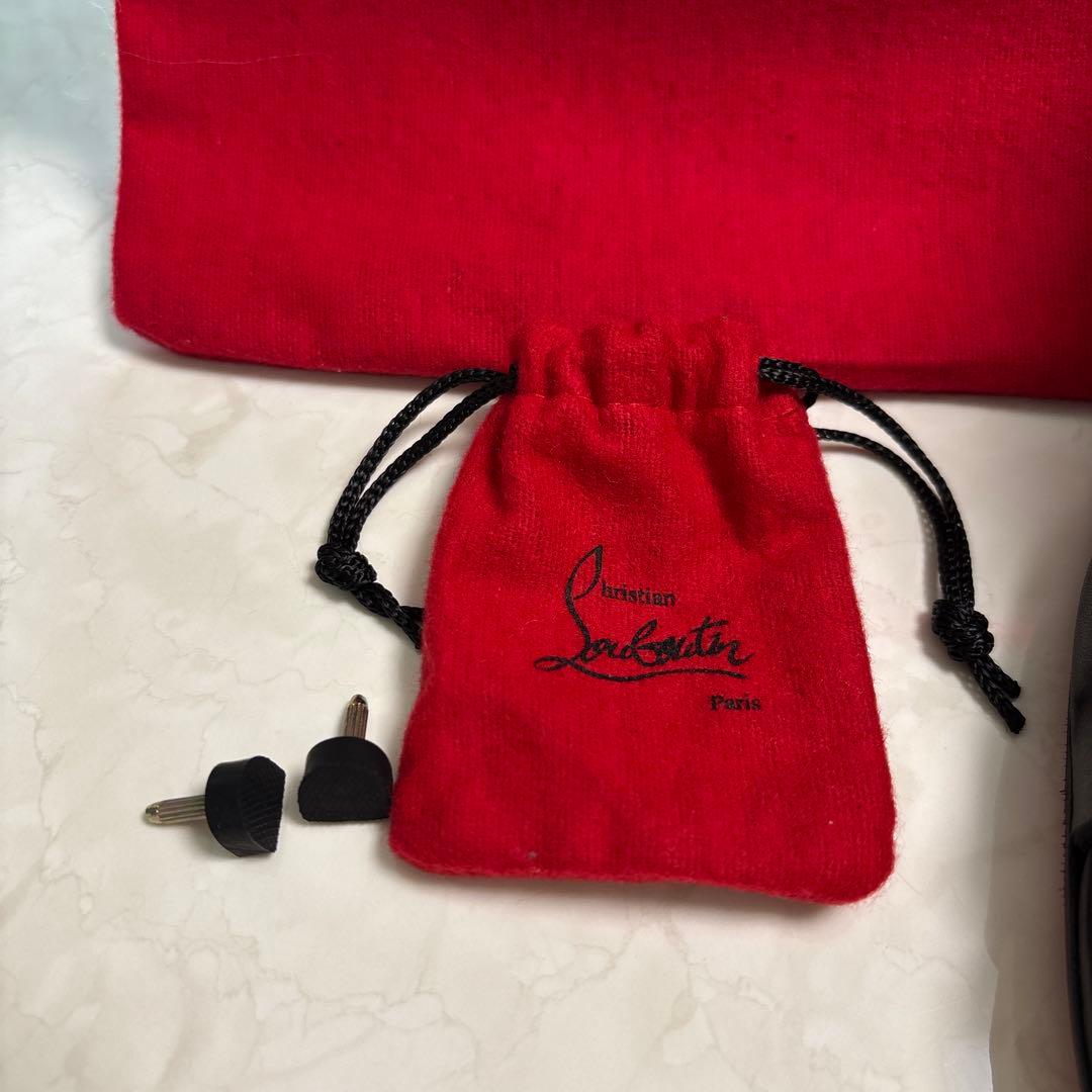 Christian Louboutin ブラックオープントゥヒール　39 1/2