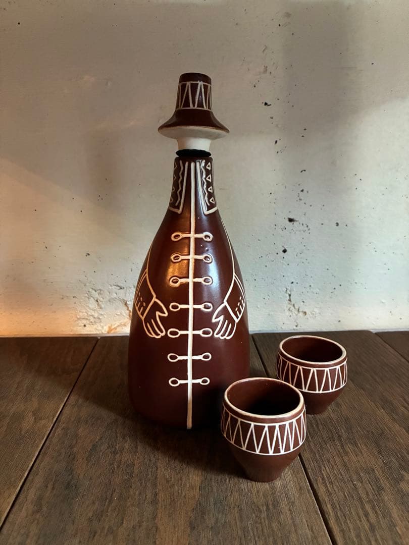 【アラビア】【Arabia】フィギュリン・ボトル　デキャンタセット