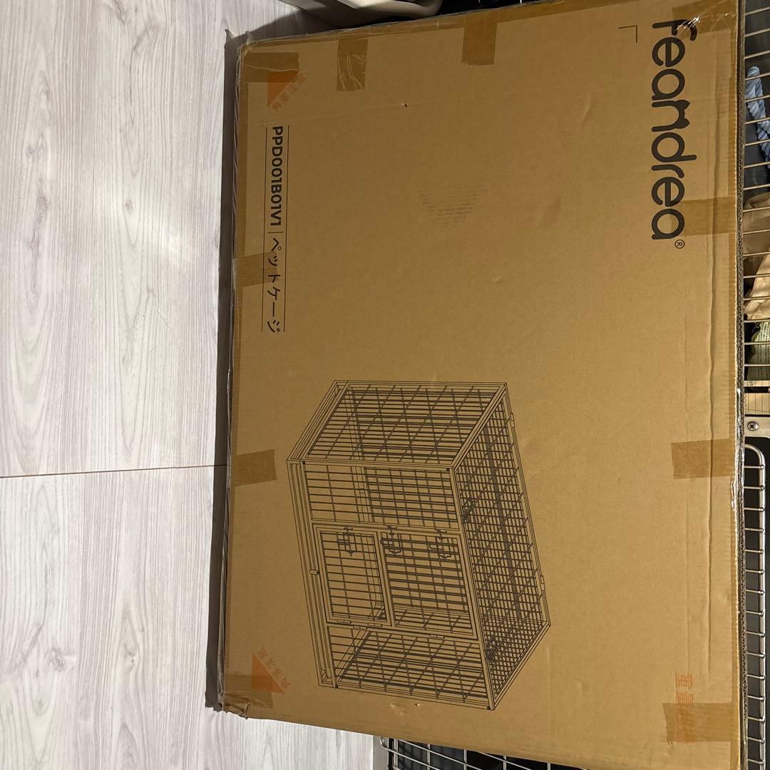 Feandrea XL 犬用ケージ PPD001B01 ブラック