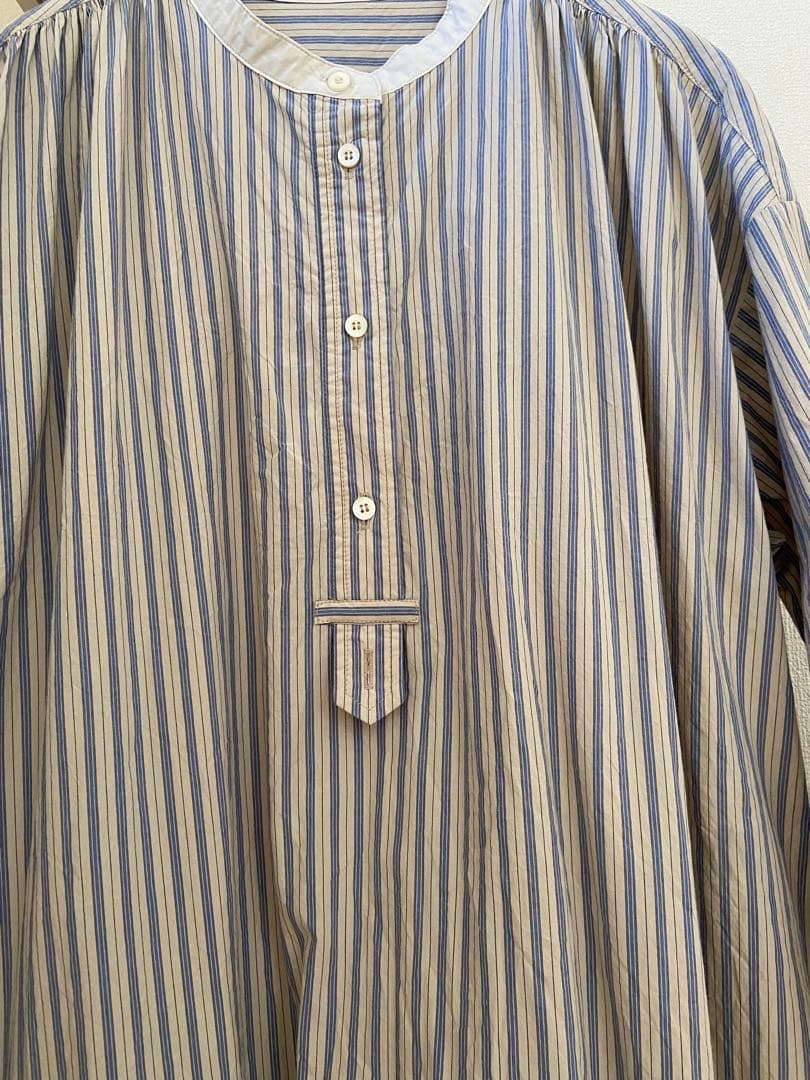 【美品】nest Robe コットンストライププルオンワンピース