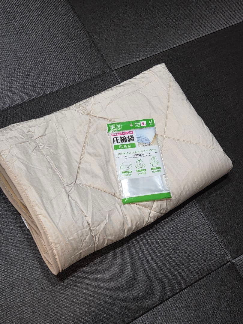 プラチナウエーブ　シングルサイズ 掛け布団 ベージュ