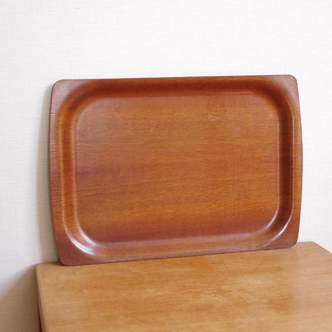 デンマーク製 チーク Teak 木製 トレイ プレート トレー ビンテージ