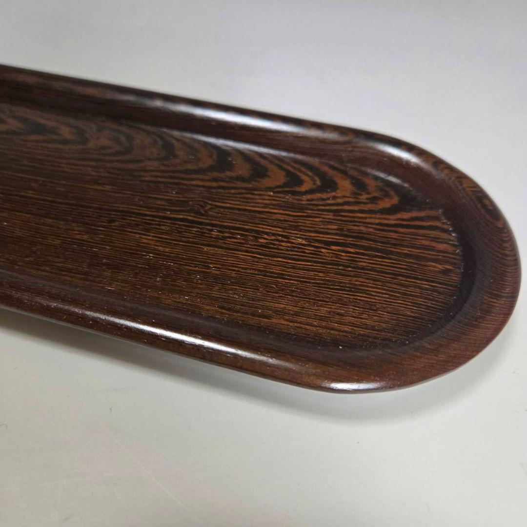 24-1268 古砥部焼煎茶碗と唐木一文字盆