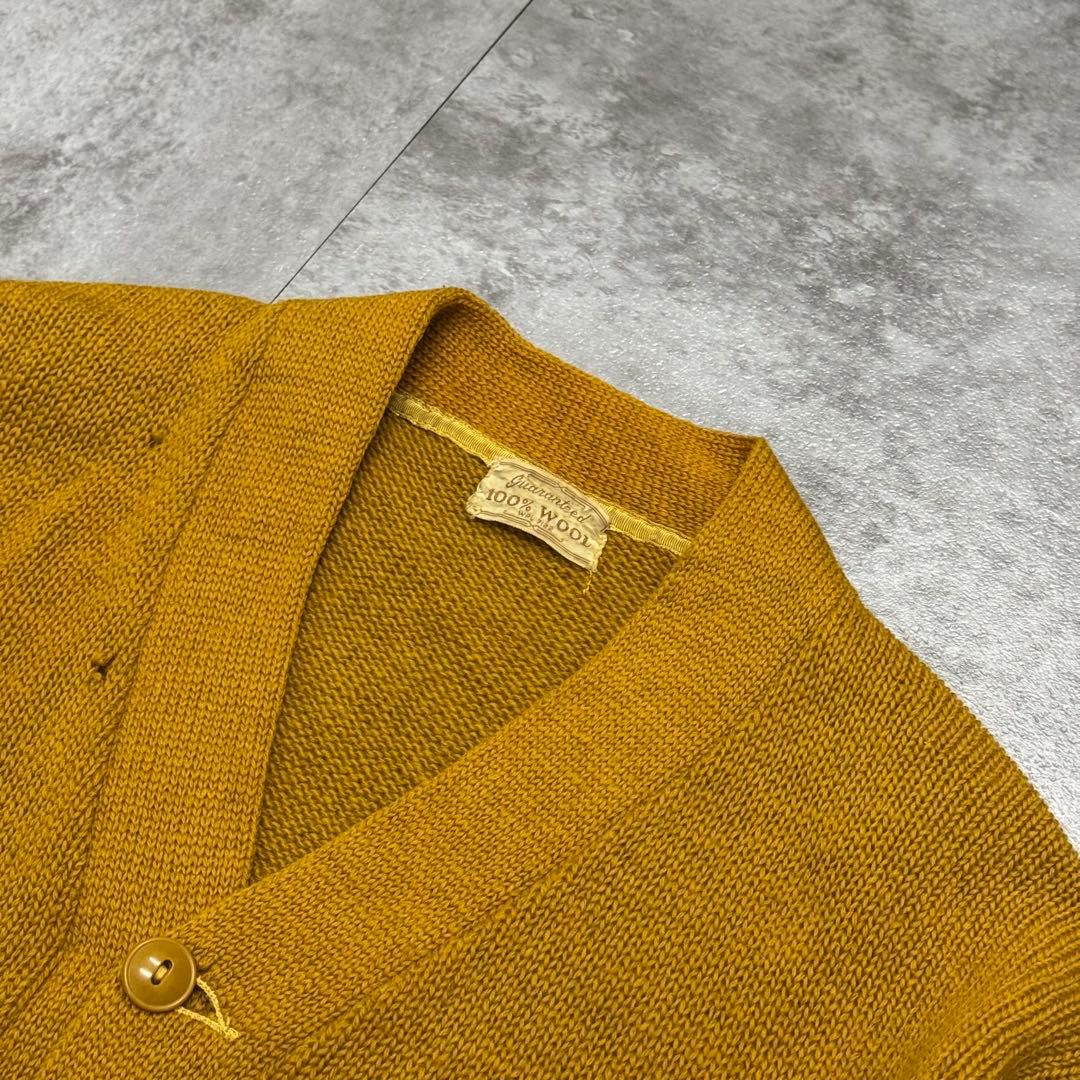 50s 60s Lettered Cardigan レタード　ウールカーディガン