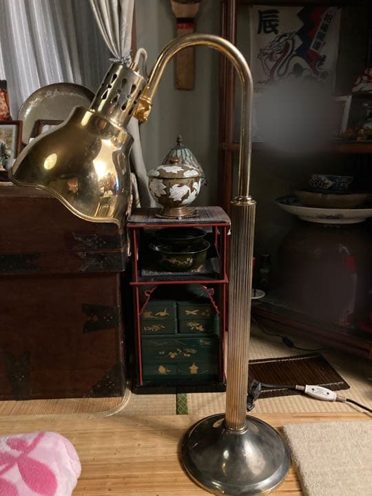 アンティークスタンドライト真鍮製
