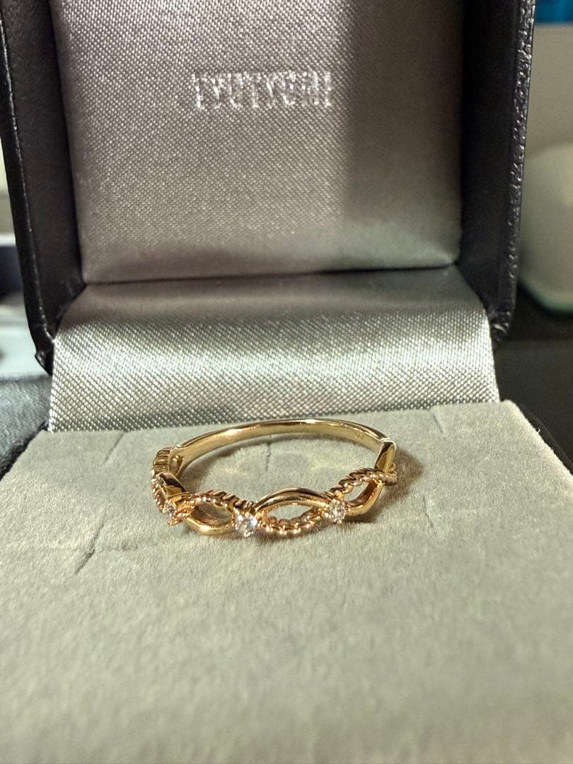 週末限定お値下げ！TSUTSUMI 10K ダイヤモンドリング11号