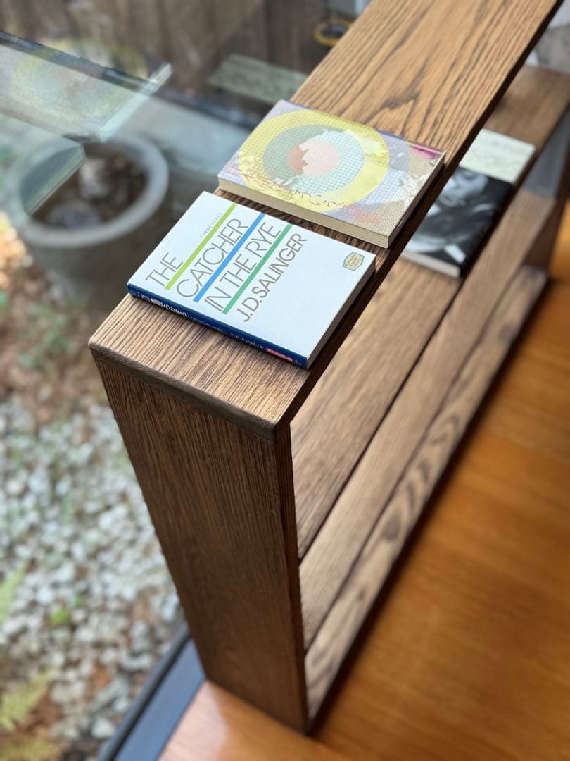 タモ無垢材の棚　スリムLサイズ