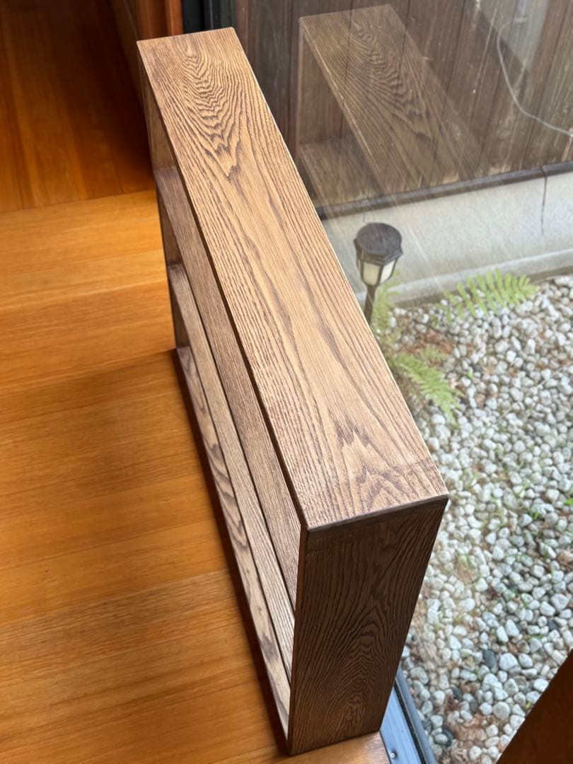 タモ無垢材の棚　スリムLサイズ