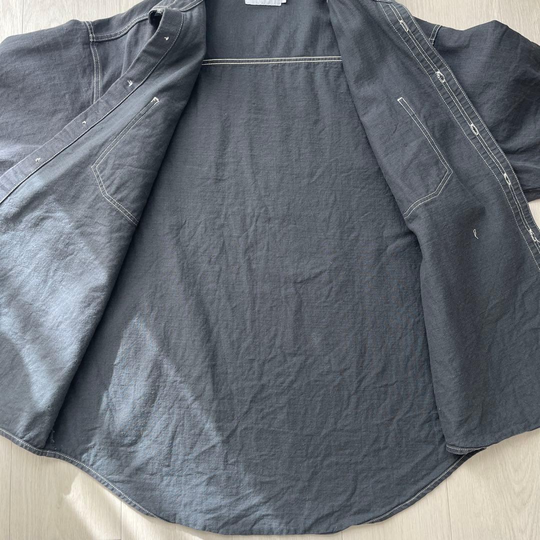 グラフペーパーデニムシャツ