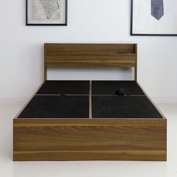 棚・コンセント・引出し付収納シングルベッド(WN S)