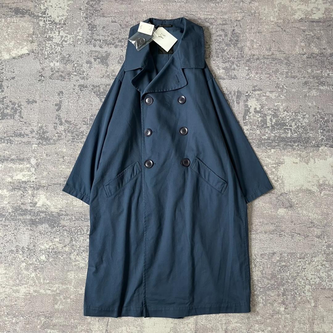 【新品未使用】Y’s COTTON TWILL LONG CAPE COAT