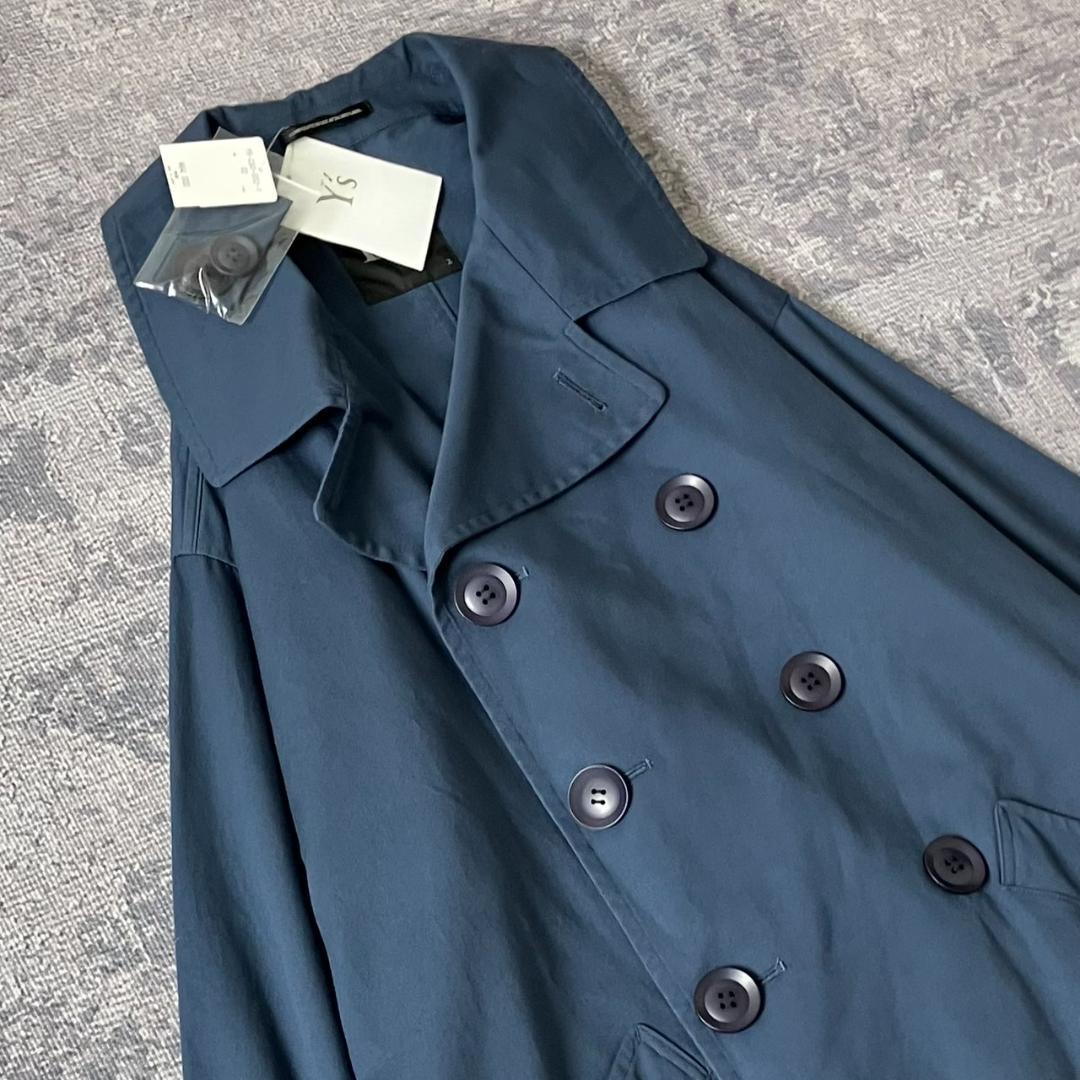 【新品未使用】Y’s COTTON TWILL LONG CAPE COAT