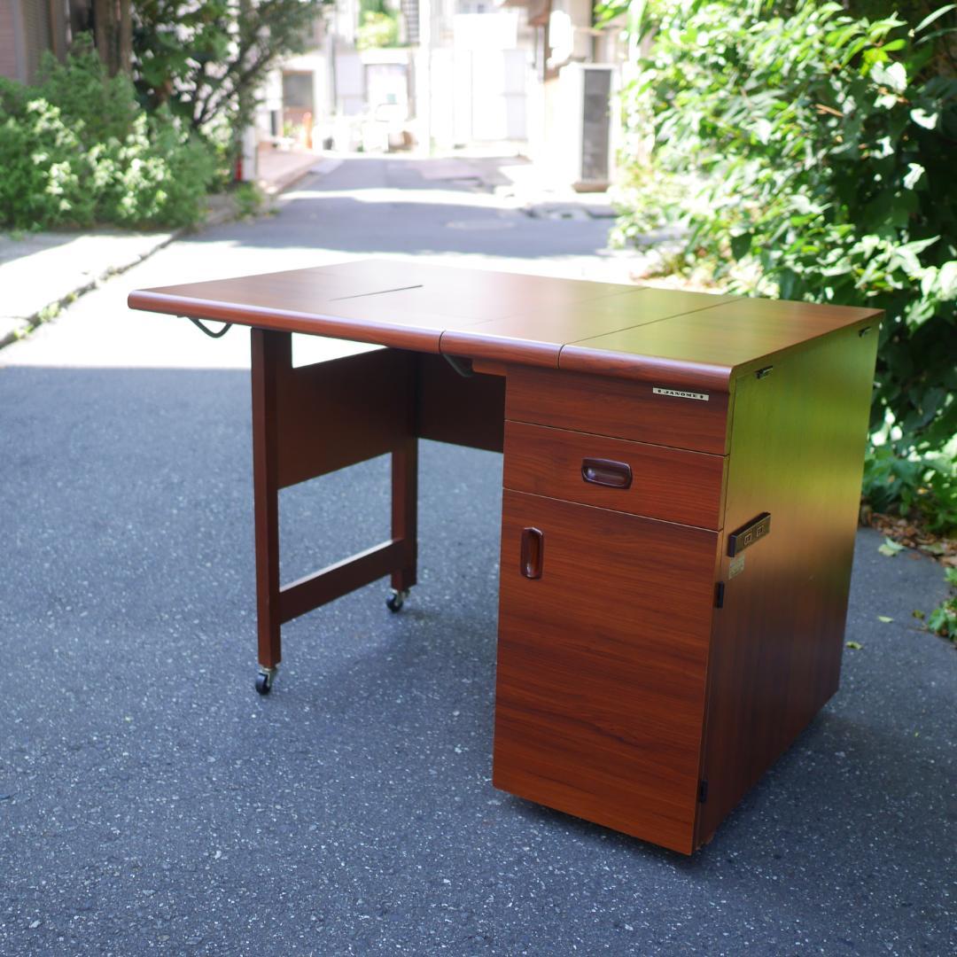 希少 JANOME 蛇の目 ミシン台 作業台 バタフライテーブル Vintage