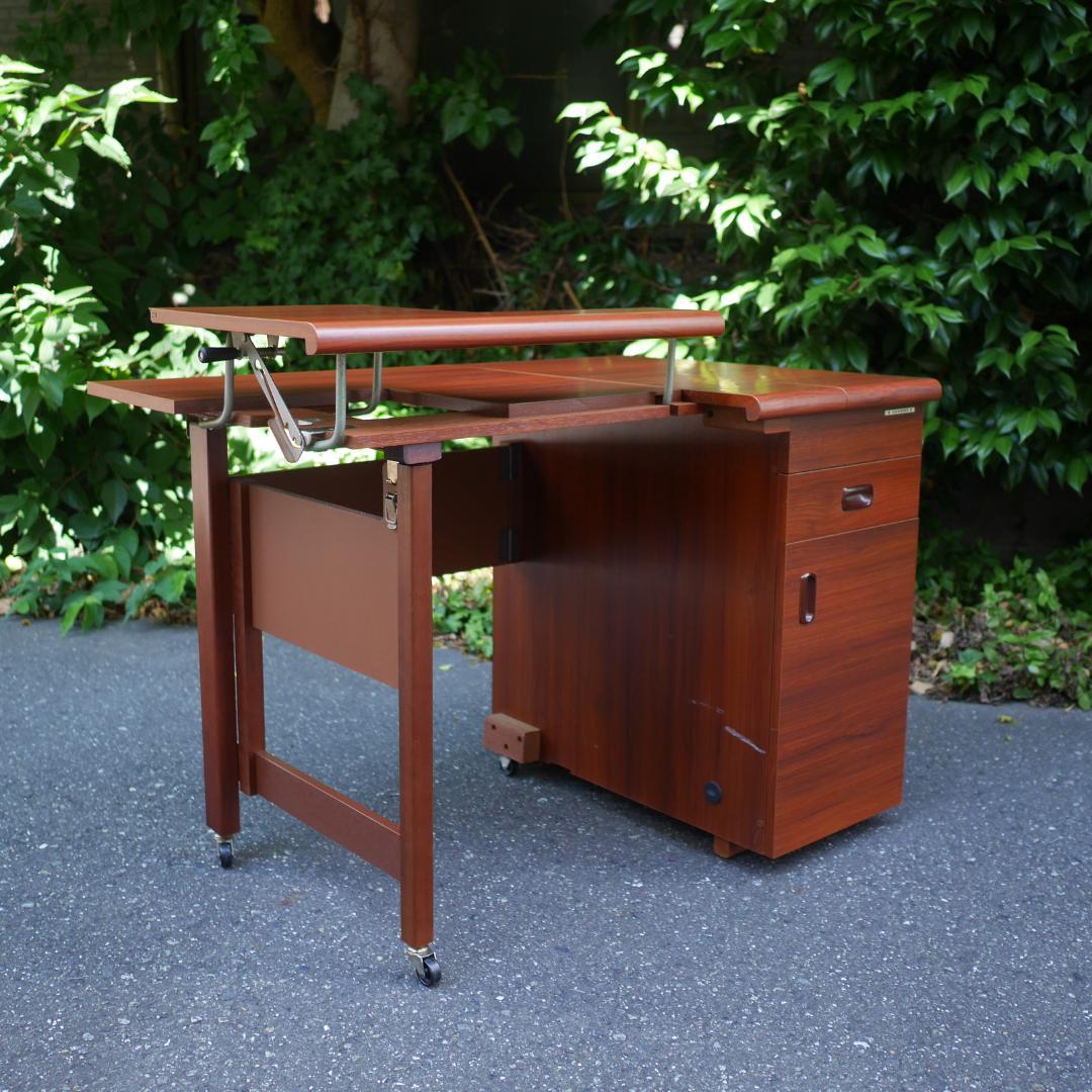 希少 JANOME 蛇の目 ミシン台 作業台 バタフライテーブル Vintage