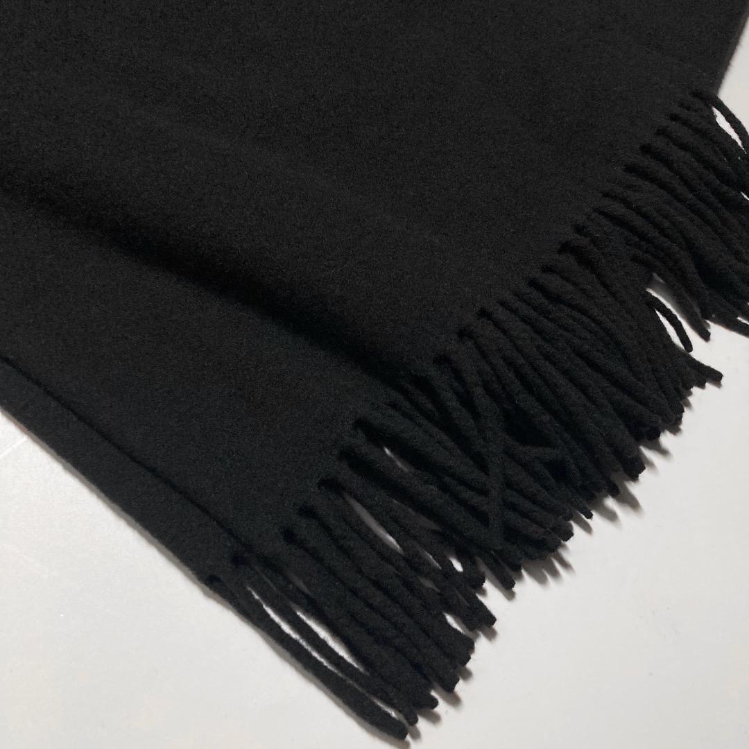 Acne Studios ウールマフラー ストール ブラック イタリア製 アクネ