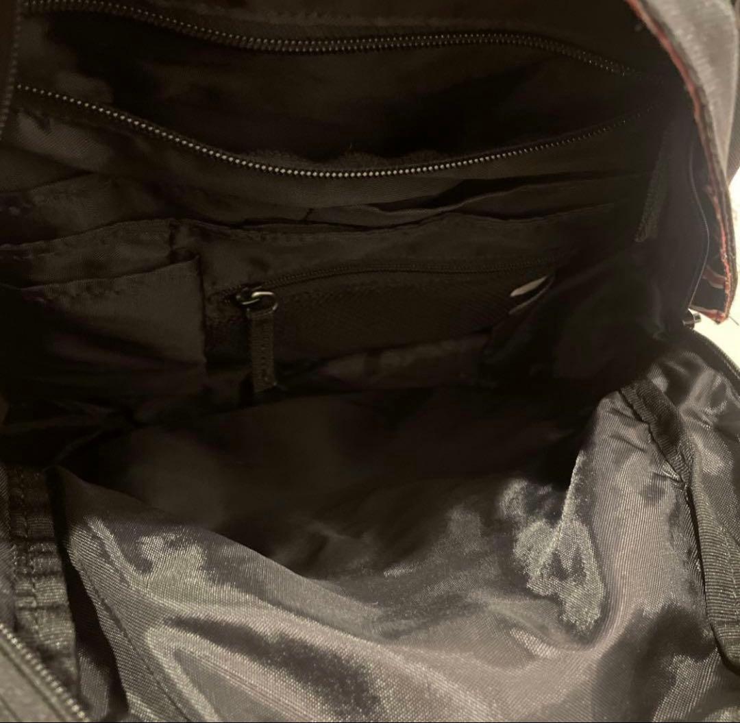 【良品】Ralph Lauren リュックサック ミニリュック ナイロン 黒赤