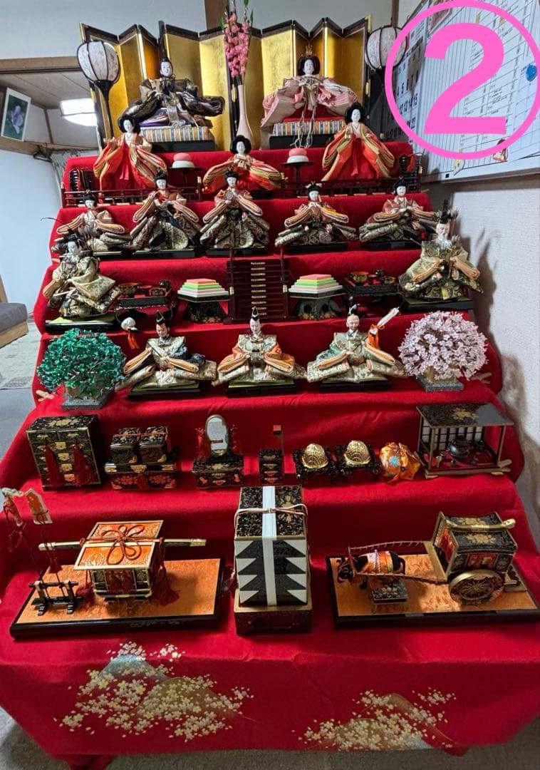 ②伝統的な雛人形 7段飾り　秀月❣️説明をお読みください❣️