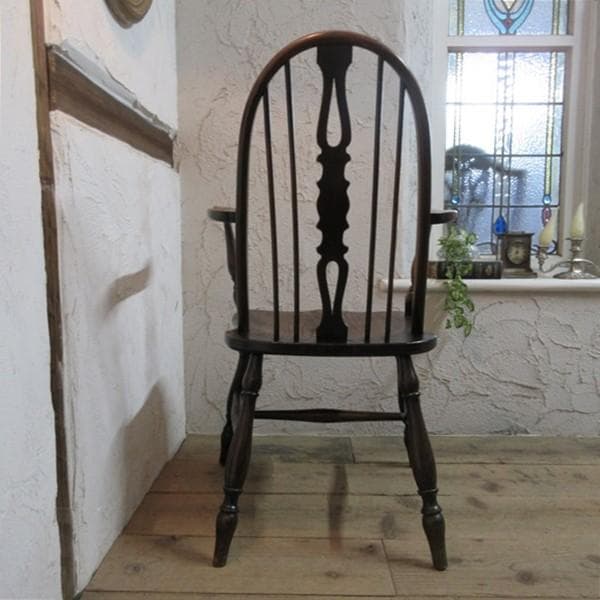 イギリス アンティーク 家具 アームチェア ウィンザーチェア 椅子 4725e