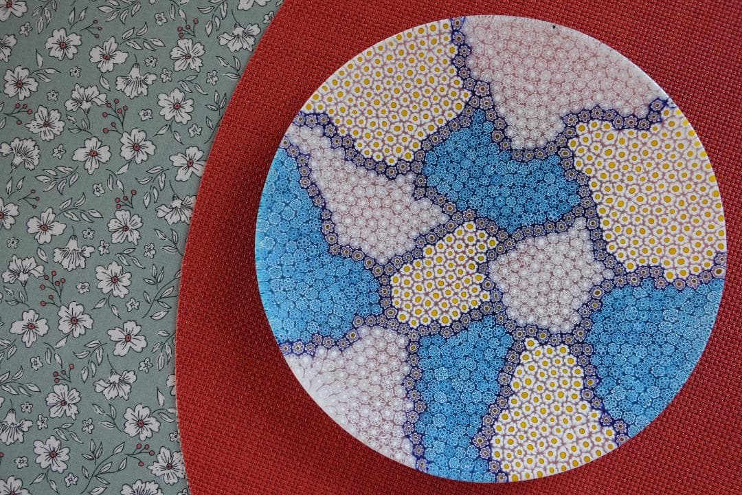 ベネチアガラス プレート ミルフォオリ ムリーニ 作家 検/エルコーレモレッティ