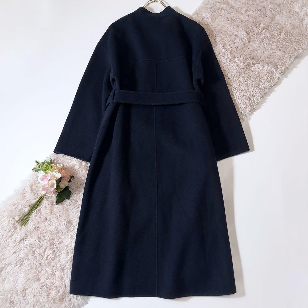 美品ꕥアルアバイル 23AW KIWIラムリバーロングコート リバー仕立て