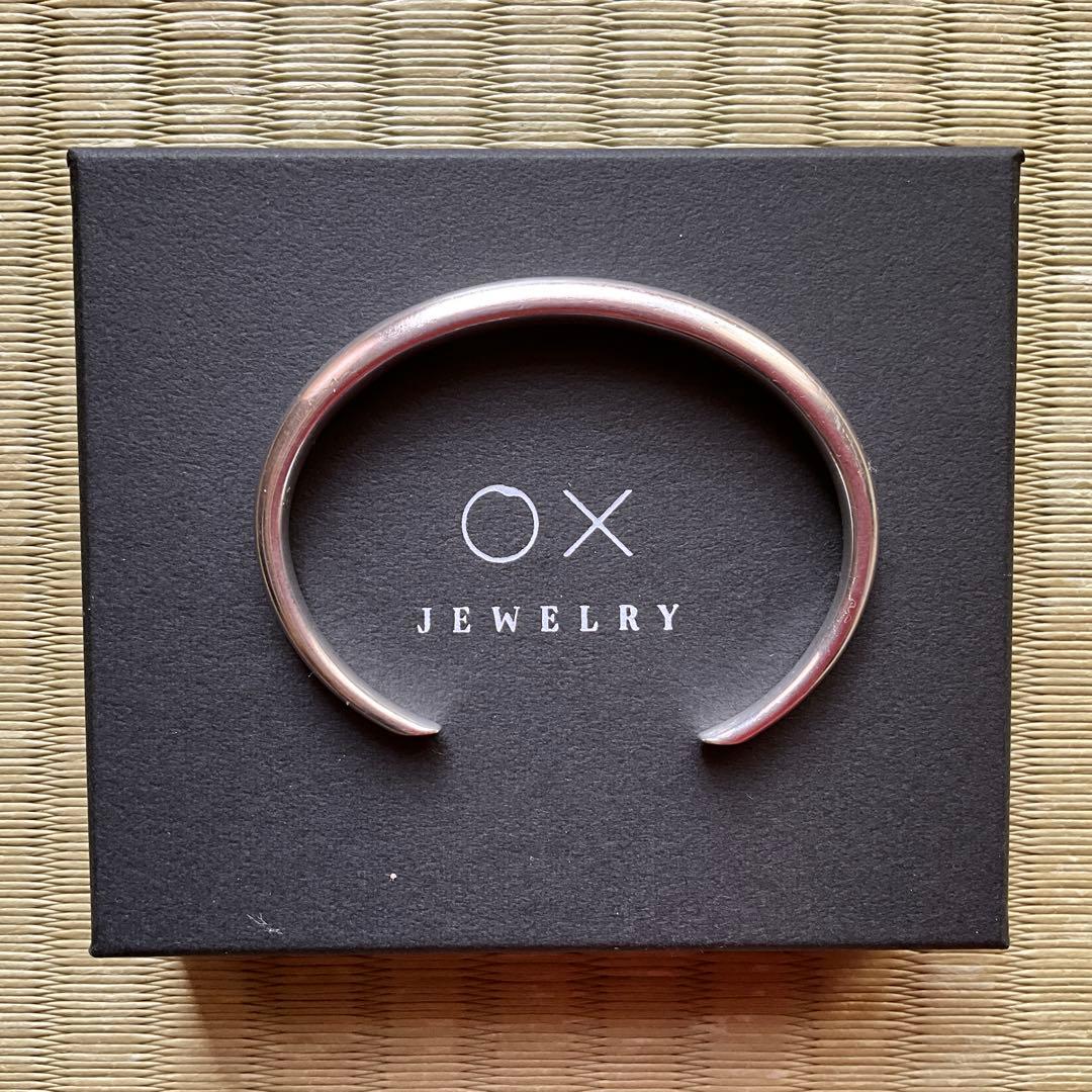 箱付【OXジュエリー】Silver Curve Bangle