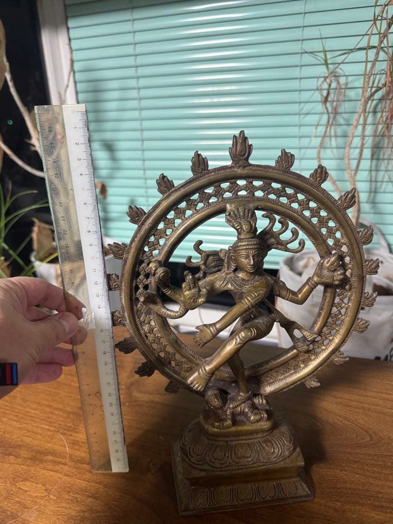 シヴァ神　銅像　インテリア