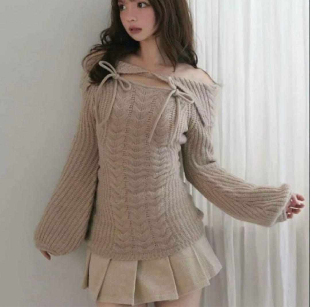 andmary aura cable knit tops ニット トップス