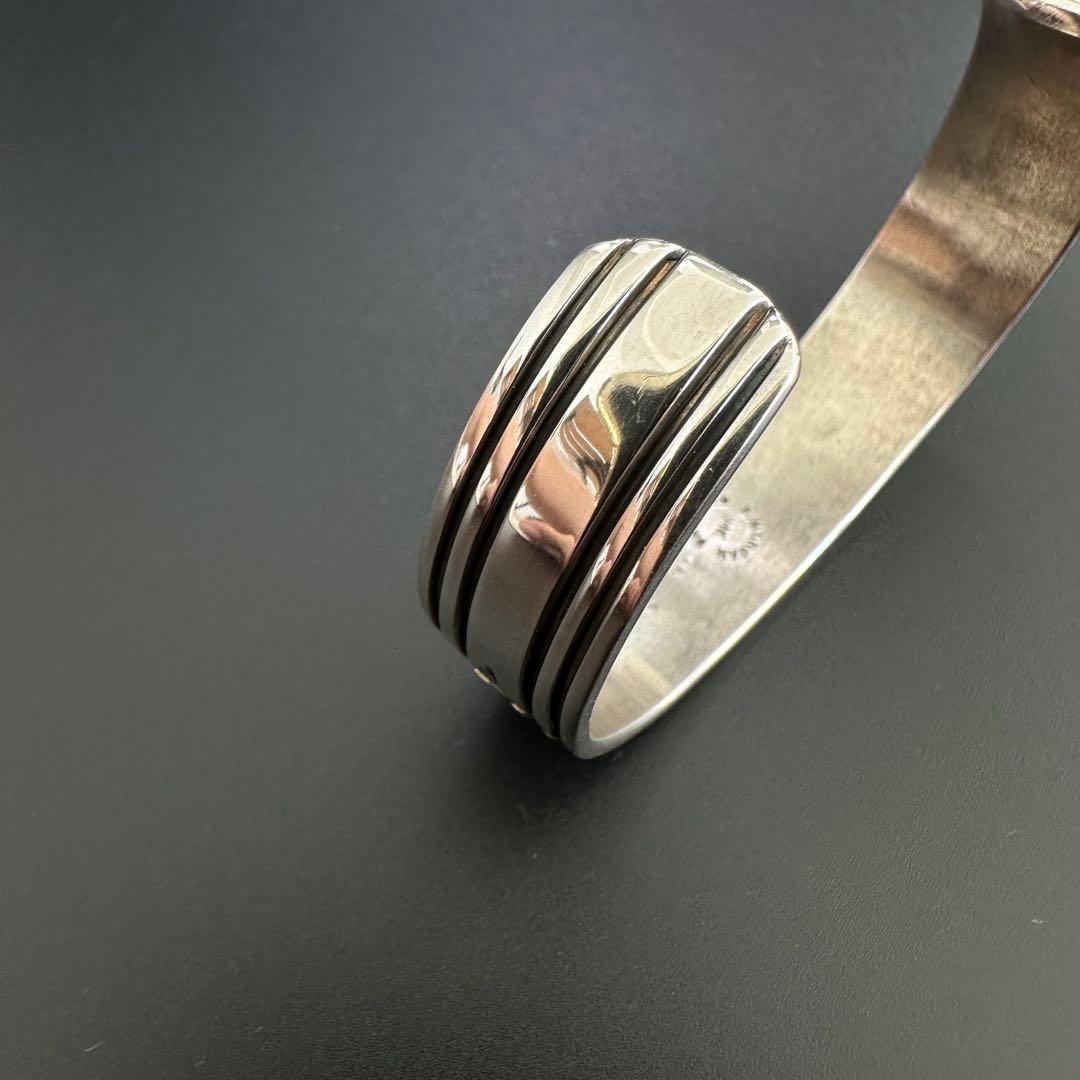美品 Navajo Bruce Morgan 14K バングル　14mm幅