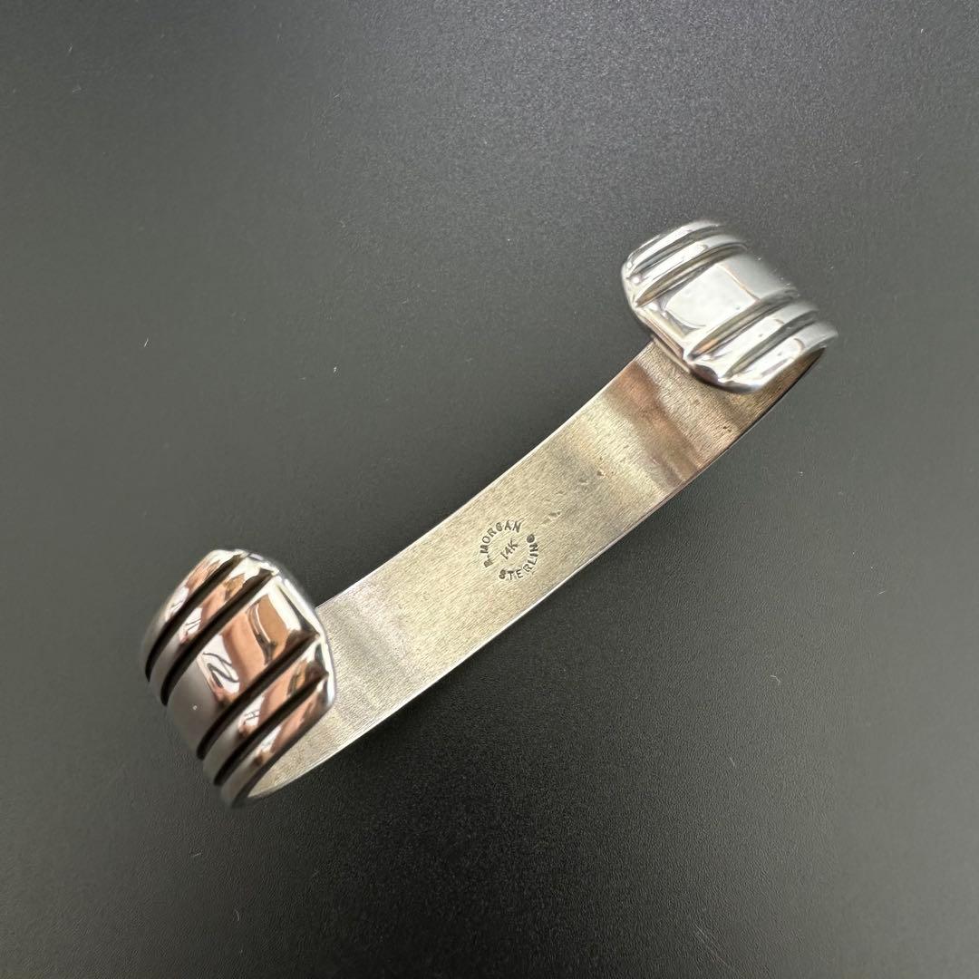 美品 Navajo Bruce Morgan 14K バングル　14mm幅